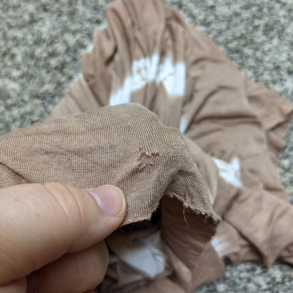 ✨3/$15 Young Fabulous & Broke brown tie dye maxi dress S - Picture 8 of 11